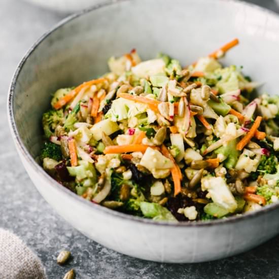 Broccoli and Cauliflower Salad