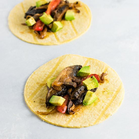Vegan Portobello Fajitas