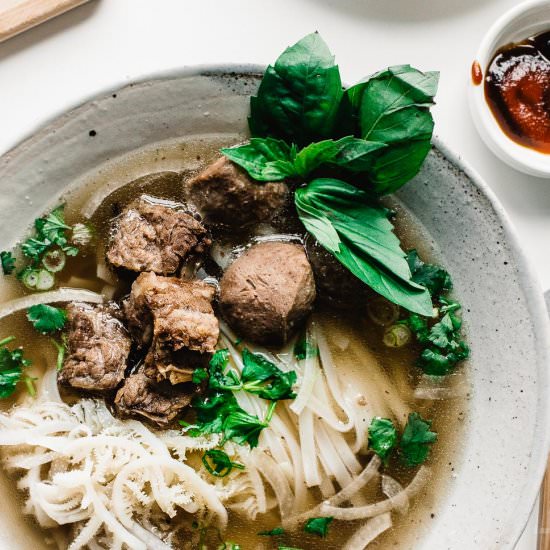 Authentic Beef Rib Pho