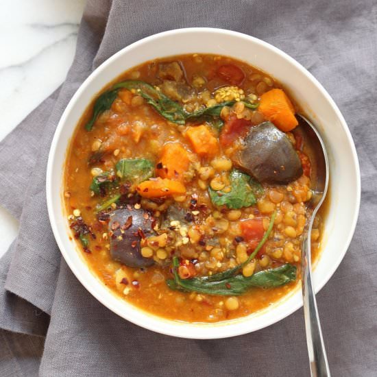 Eggplant Sweet Potato Curry