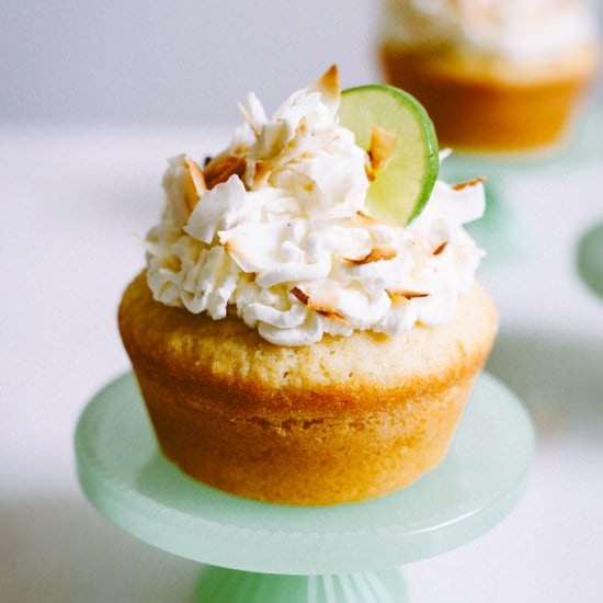 Mini Key Lime Coconut Cakes