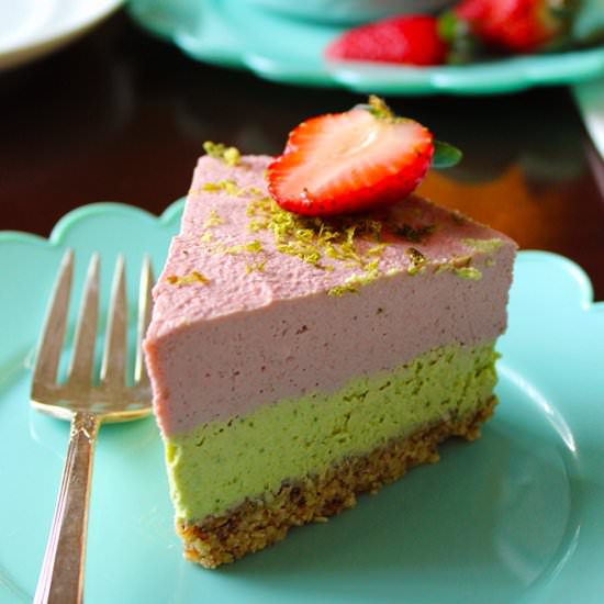 Strawberry Lime Cheesecake