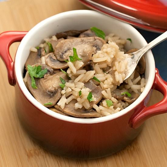 One Pot Mushroom Rice
