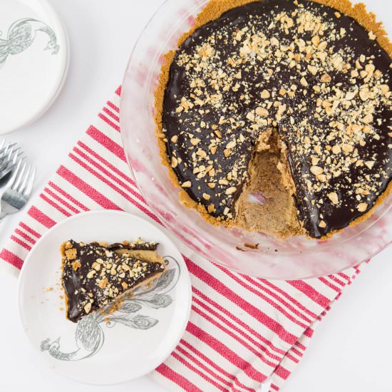 Vegan Chocolate Peanut Butter Pie