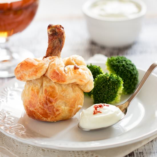 Chicken Drumsticks in Puff Pastry