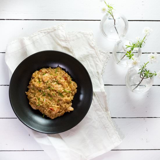 Instant Pot Shrimp Risotto