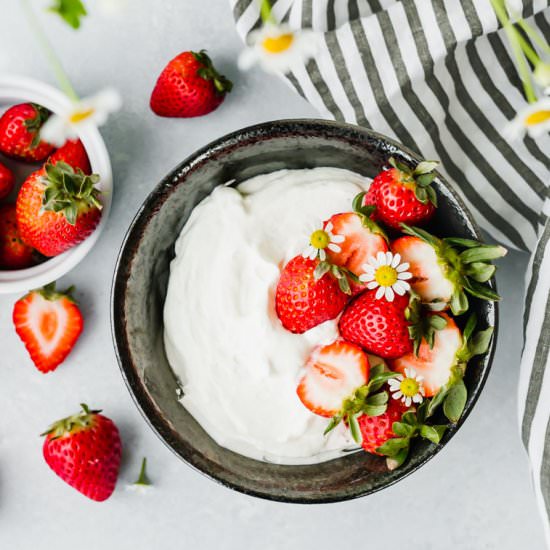 Greek Yogurt Whipped Cream