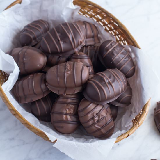 All-Natural Peanut Butter Eggs