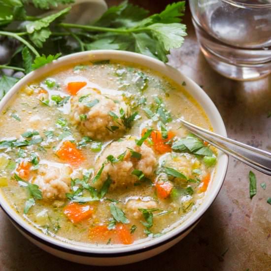 Vegan Matzo Ball Soup