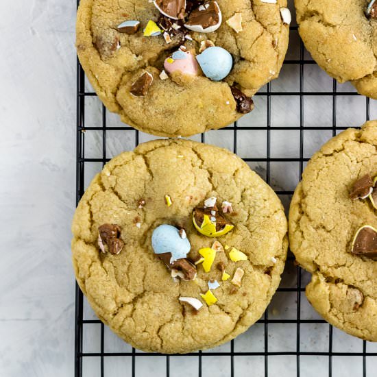 Mini Egg Chocolate Chip Cookies