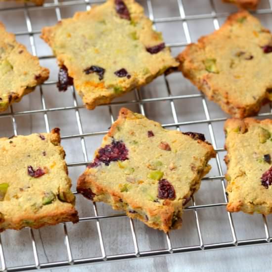 Pistachio, Cranberry Orange Cookies