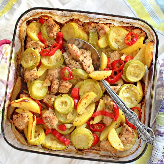Sweet and spicy turkey dinner
