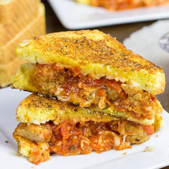 Meatball Parm Grilled Cheese
