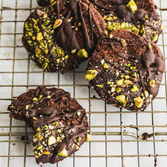 Pistachio Chocolate Sables