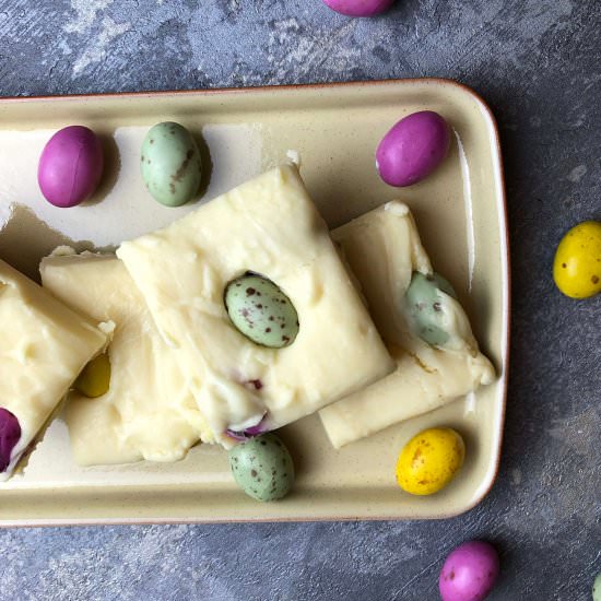 Nate’s White Chocolate Easter Fudge