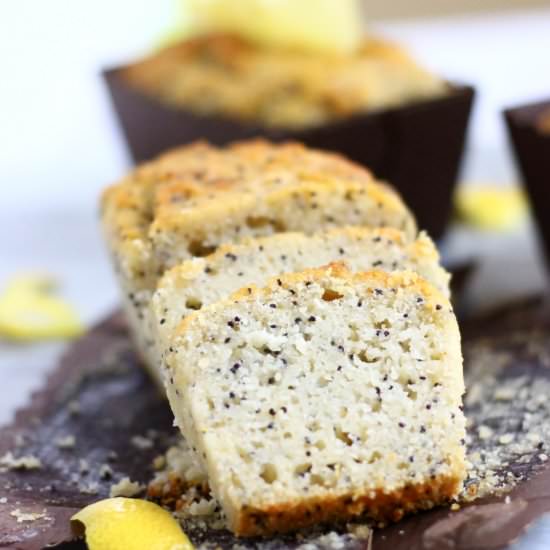 GF Vegan Lemon Poppy Seed Cake