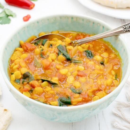 Warming Spinach Dahl