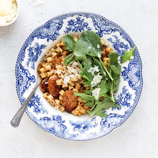 One-Pot Pasta Risotto with Sausage