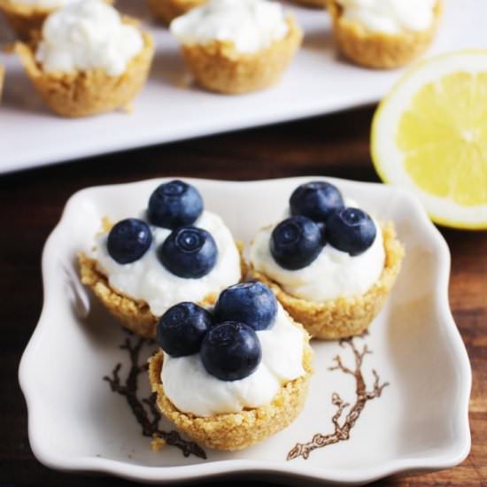 Mini No-Bake Lemon Cheesecake Tarts