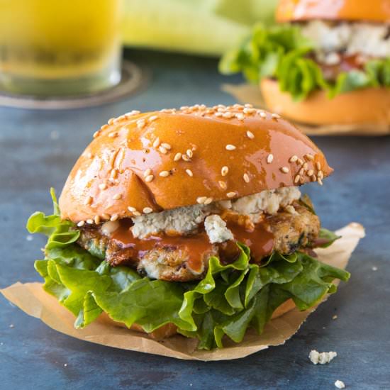 Buffalo Blue Cheese Chicken Sliders