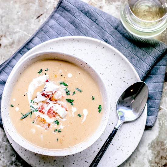creamy crab bisque