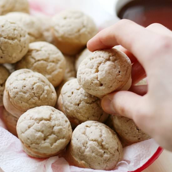 Mini GF/V Cinnamon Pancake Bites