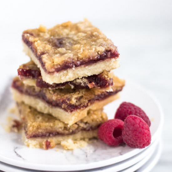 raspberry crisp bars