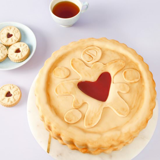 Giant Jammie Dodger Cake