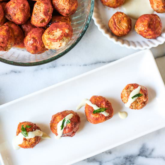 Paleo Buffalo Chicken Meatballs