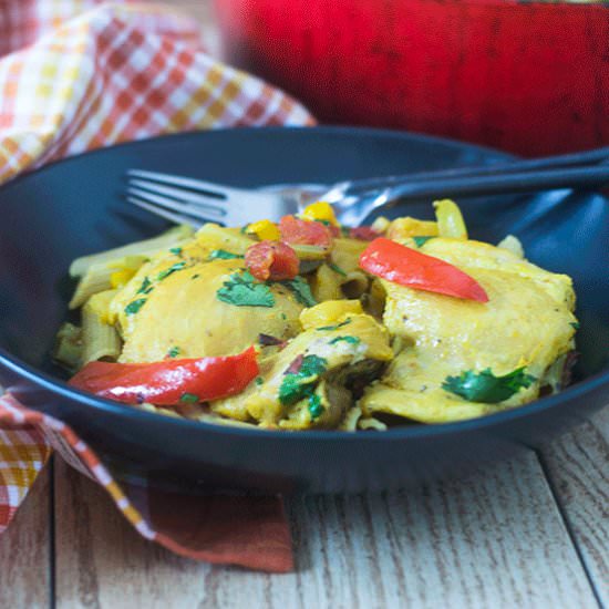 GF Caribbean Chicken Pasta
