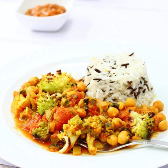 Roasted Romanesco Curry