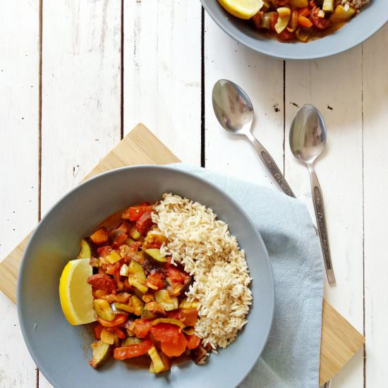 Vegetable and Chorizo Stew