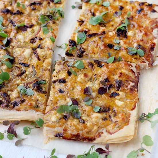 Feta and Sun Dried Tomato Tart