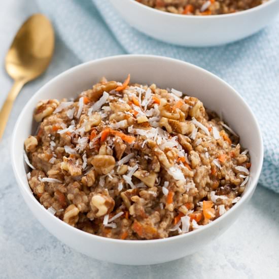 Carrot cake oatmeal