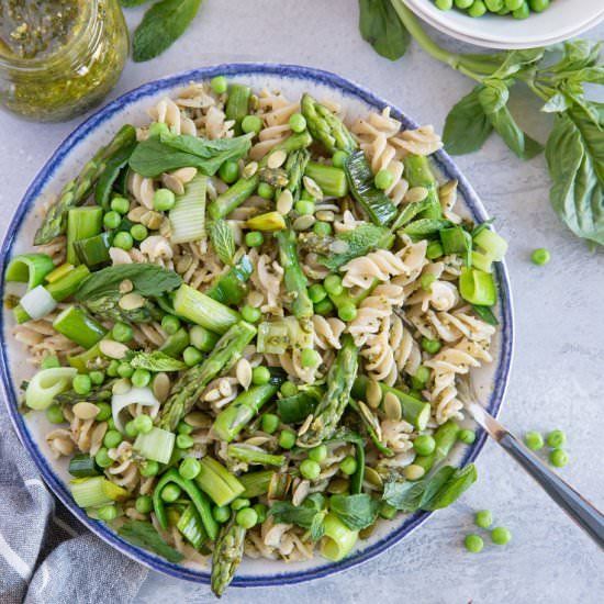 Spring Green Pasta with Vegan Pesto