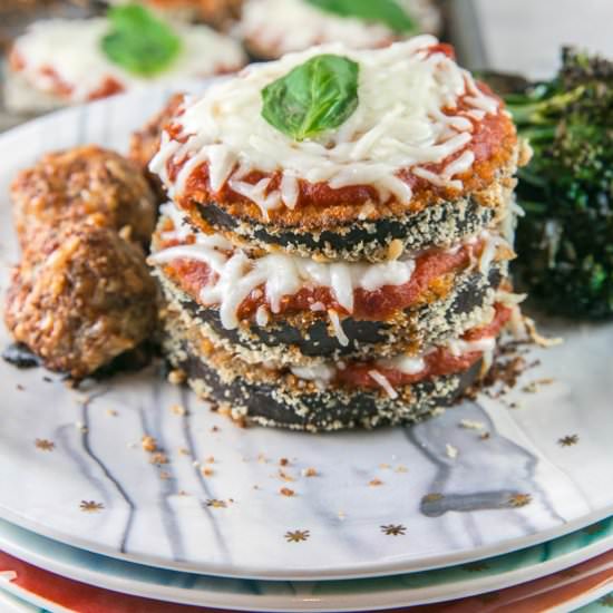 Sheet Pan Eggplant Parmesan