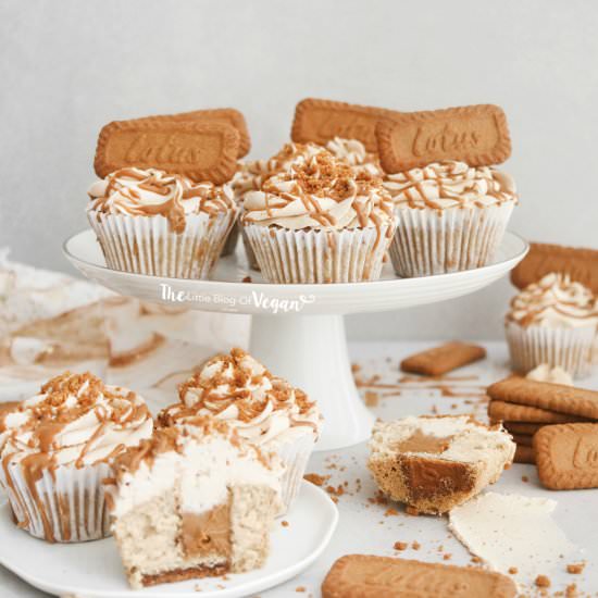 Vegan Biscoff cupcakes