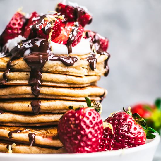 Vegan Lemon Cardamom Pancakes