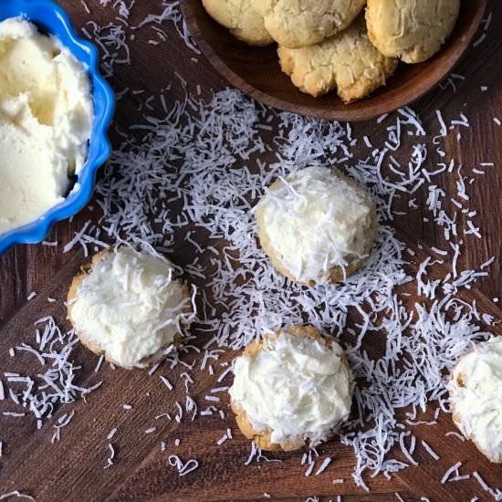 Chewy Keto Coconut Cookies