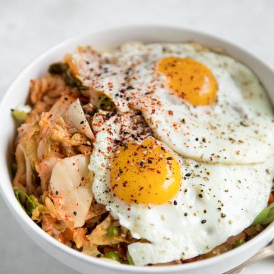 Kimchi Fried Cauliflower Rice