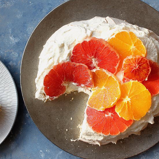 Citrus pavlova