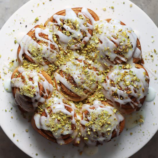 buttermilk iced cardamom swirls