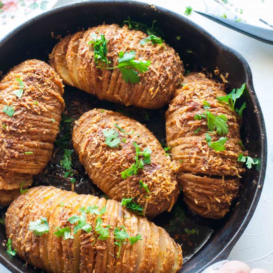 Parmesan Hasselback Potatoes
