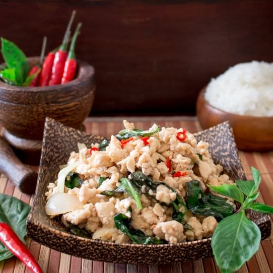 Spicy Holy Basil Chicken