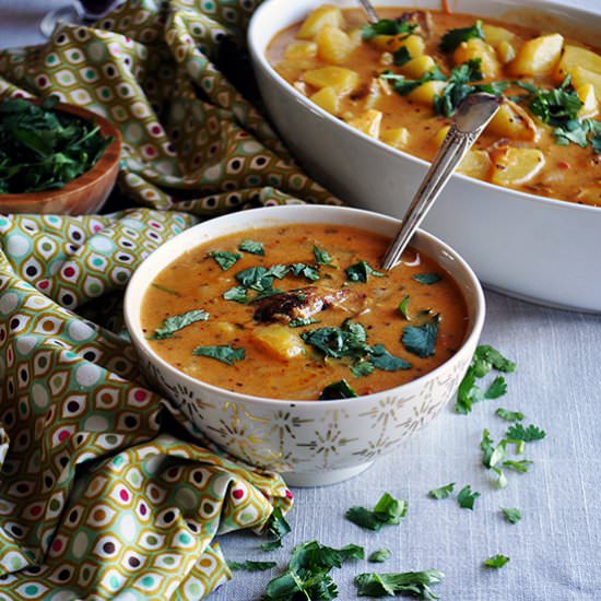 Spanish Potato Carnitas Soup