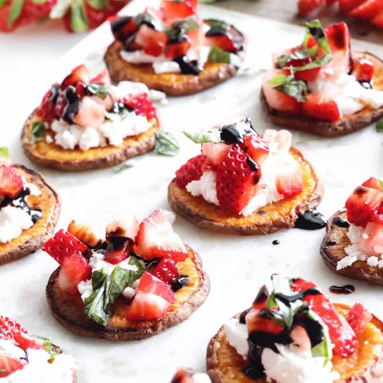 Strawberry Sweet Potato Crostini