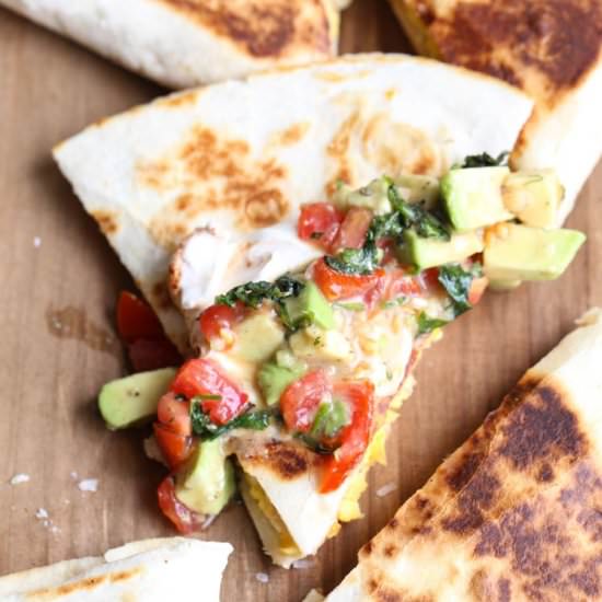 Mexican Breakfast Quesadillas