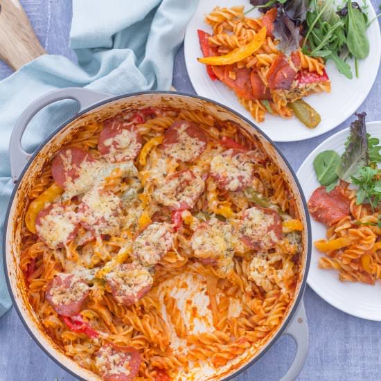 Easy One Pot Pepperoni Pizza Pasta