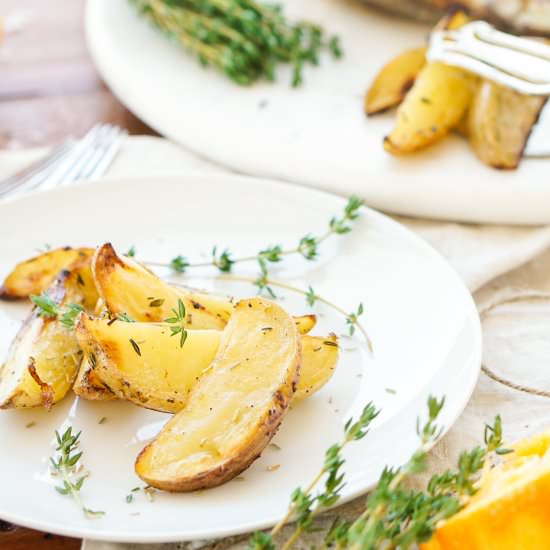 Orange Thyme Roasted Potatoes
