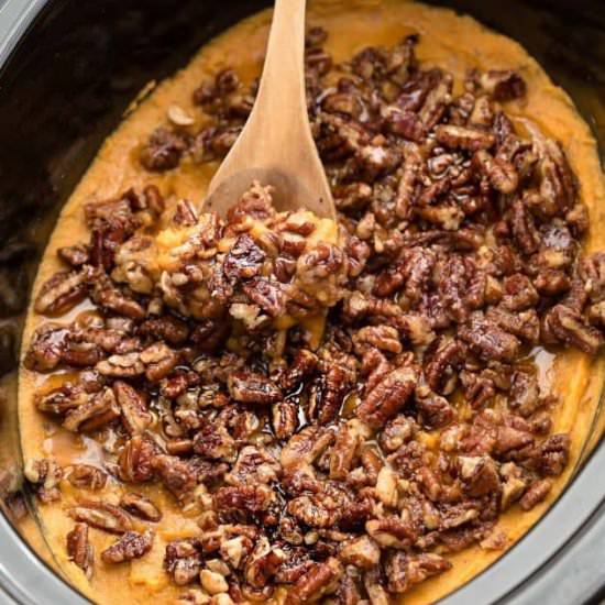 Slow Cooker Sweet Potato Casserole